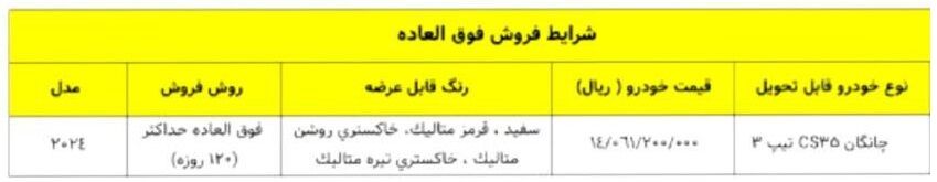 فروش فوق‌العاده یک خودرو از امروز ۱۵ آبان ۱۴۰۳ آغاز شد +جدول قیمت