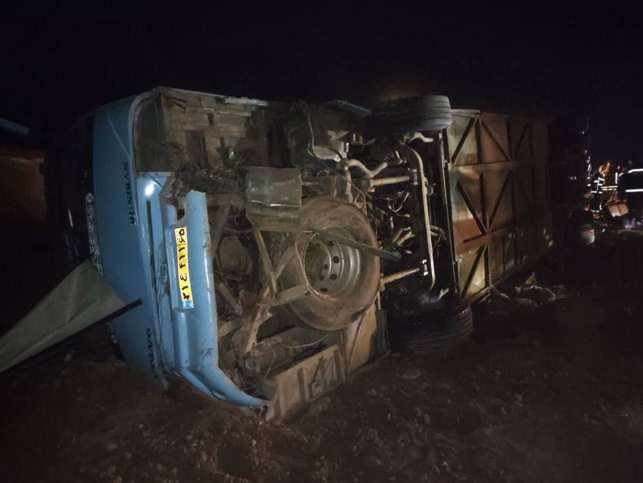 علت واژگونی اتوبوس حامل دانش آموزان کرمانی مشخص شد علت واژگونی اتوبوس حامل دانش آموزان کرمانی مشخص شد