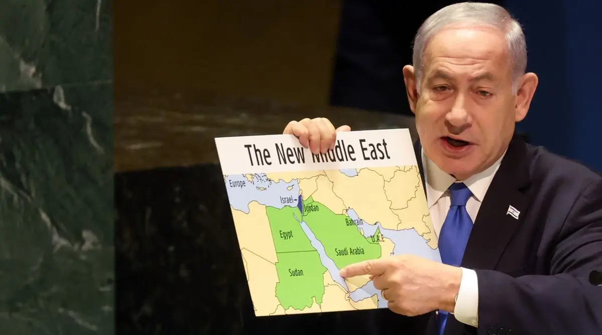نتانیاهو: عربستان زمین خالی زیاد دارد؛ یکی از آنها را به یک دولت فلسطینی بدهد نتانیاهو: عربستان زمین خالی زیاد دارد؛ یکی از آنها را به یک دولت فلسطینی بدهد